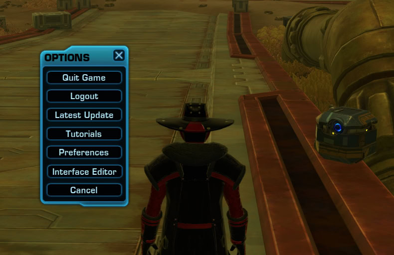 SWTOR Main Menu