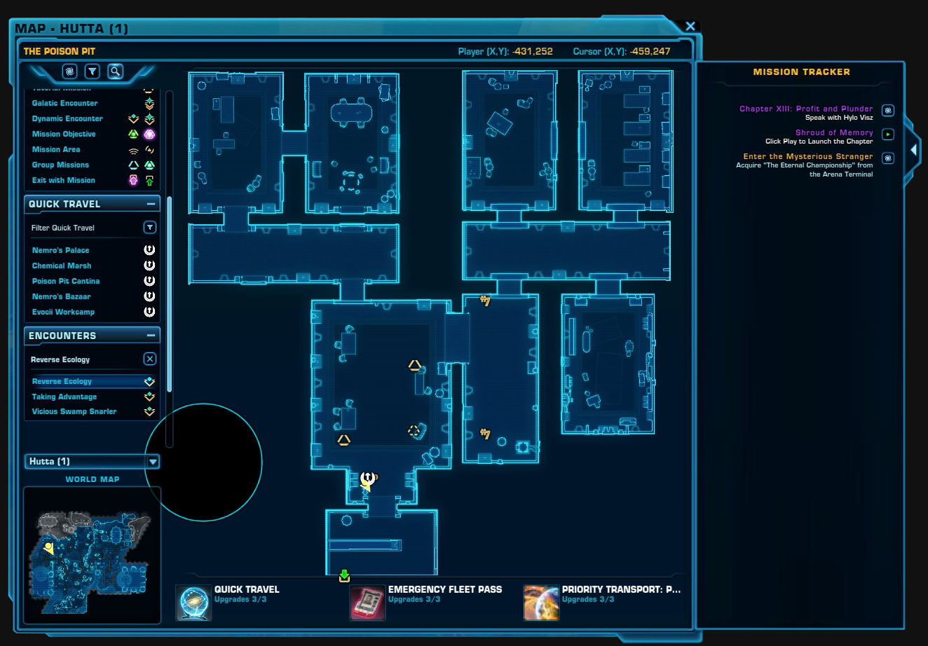 SWTOR Map Overview 7.7