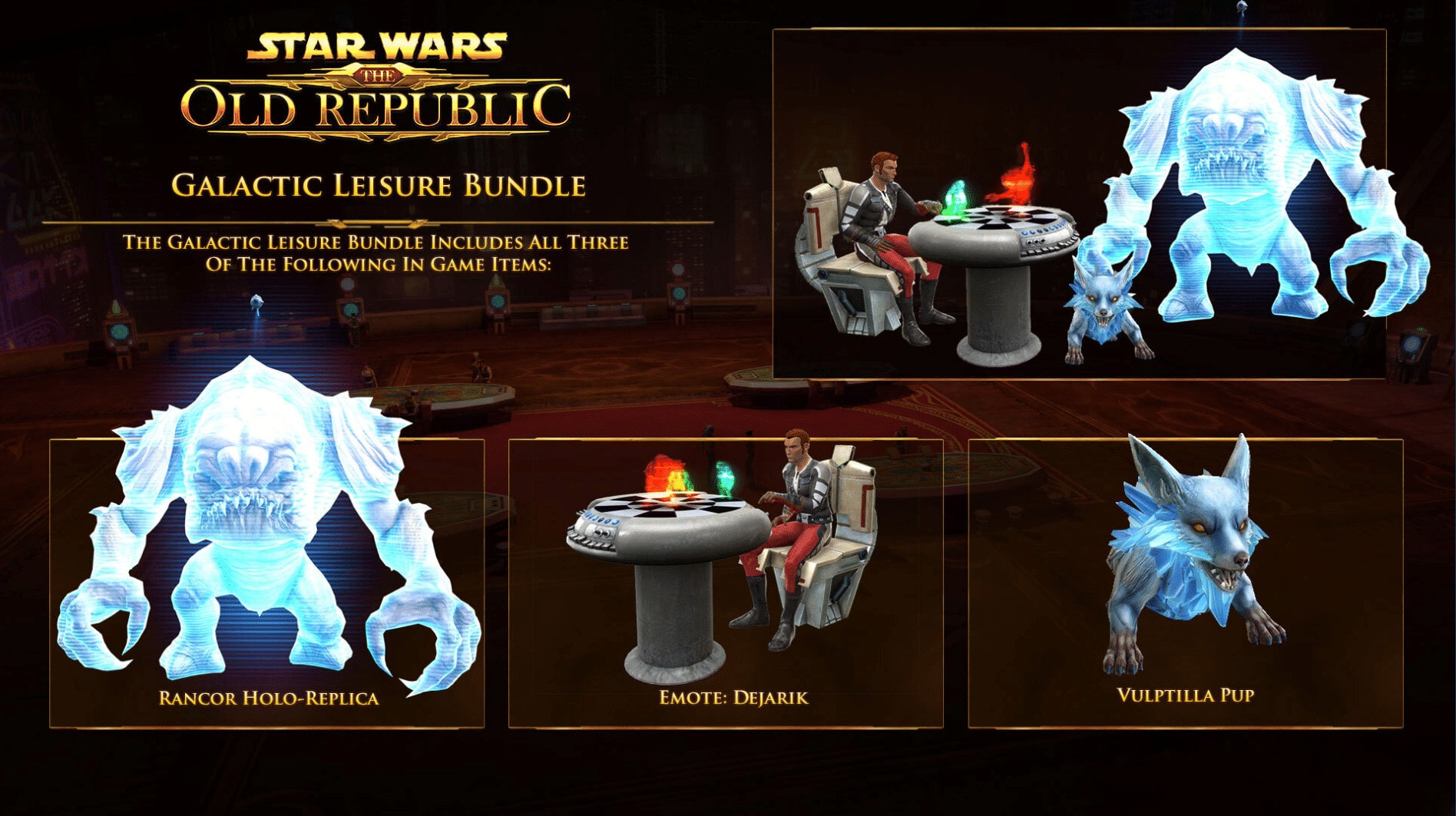 SWTOR Galactic Leisure Steam Bundle