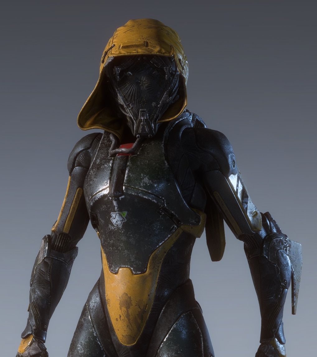 Anthem Interceptor The Swindler's Hood Helmet - Front