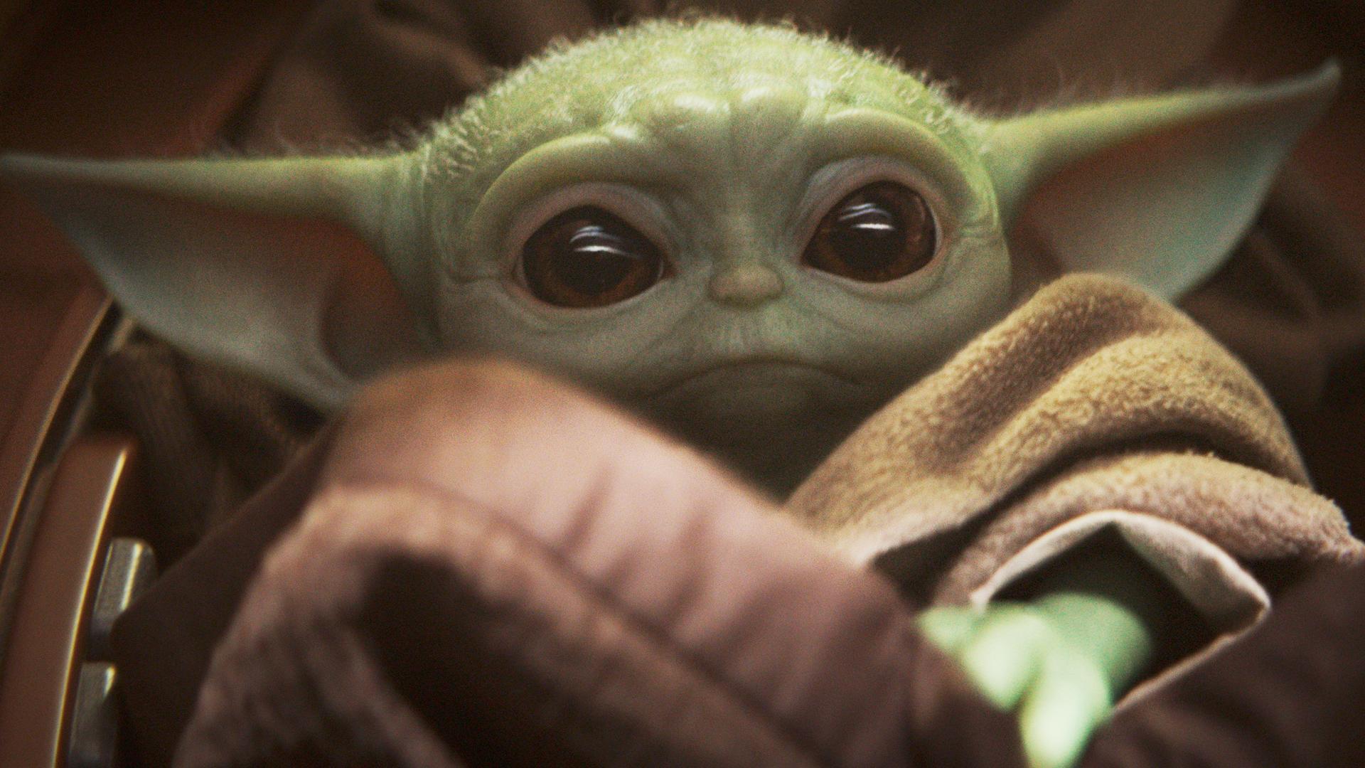Baby Yoda The Mandalorian TV Series on Disney Plus