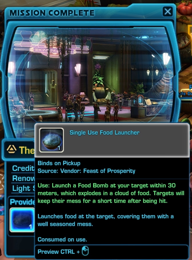 The Feast of Prosperity mission reward