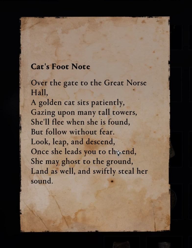 how to solve ivaldi's riddles - Cat's Foot Note