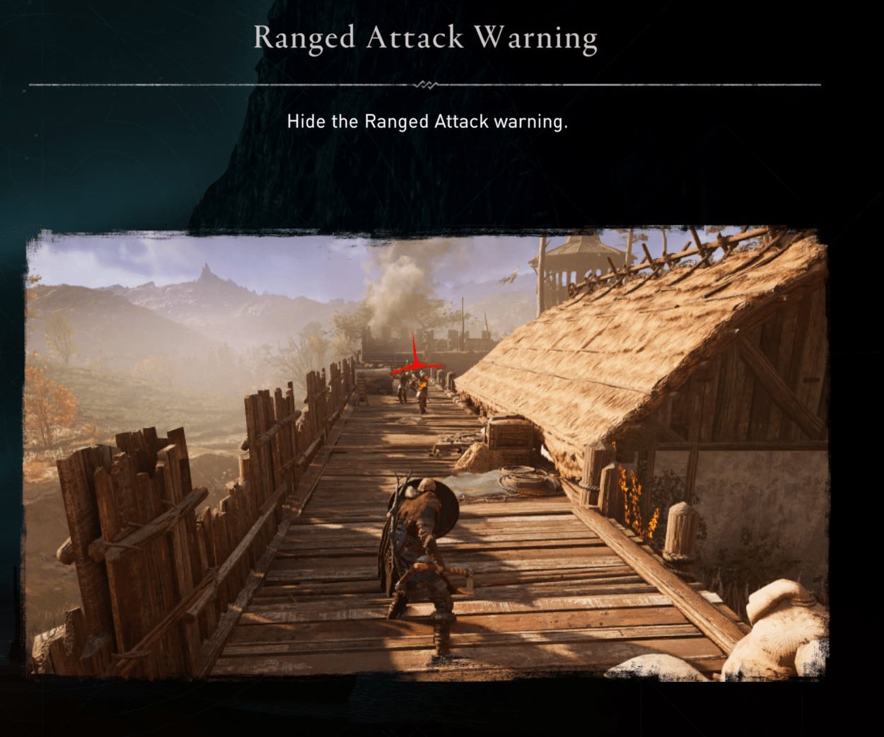 assassin's creed valhalla ranged attack warning 
