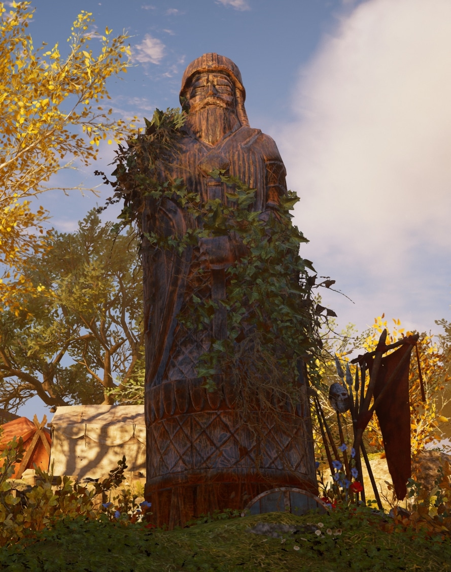Odin Wooden Statue