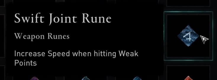 Swift Joint Rune