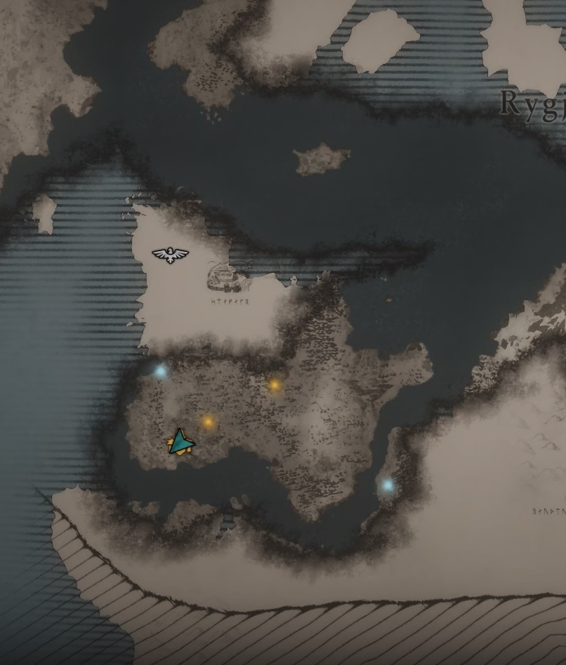 Yngling Seax Dagger Map