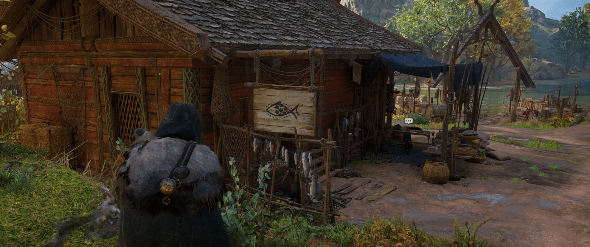 assassin's creed valhalla settlement at Ravensthorpe, fishing hut