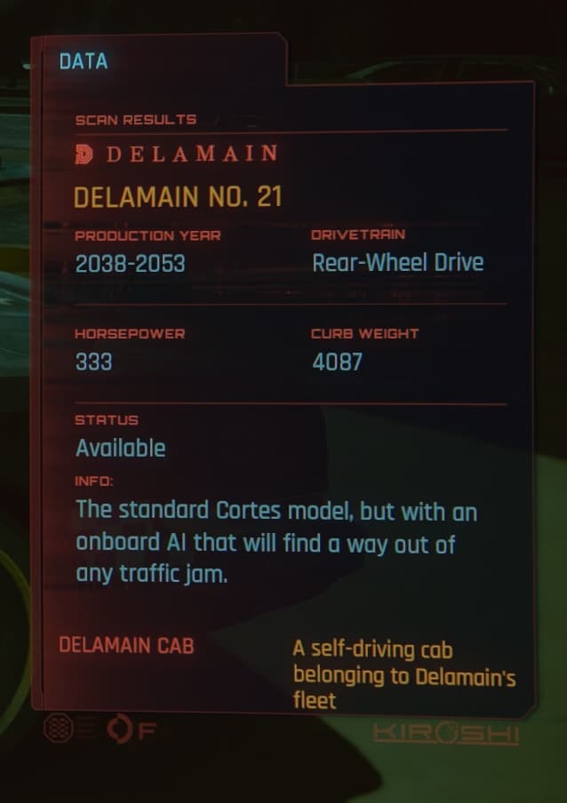 Delamain No. 21