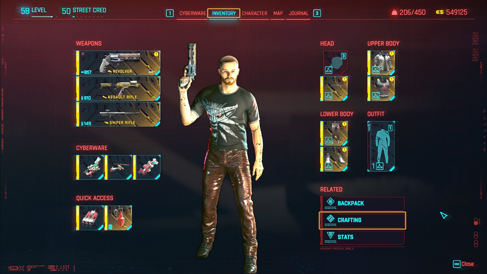 How to access the Crafting Menu
