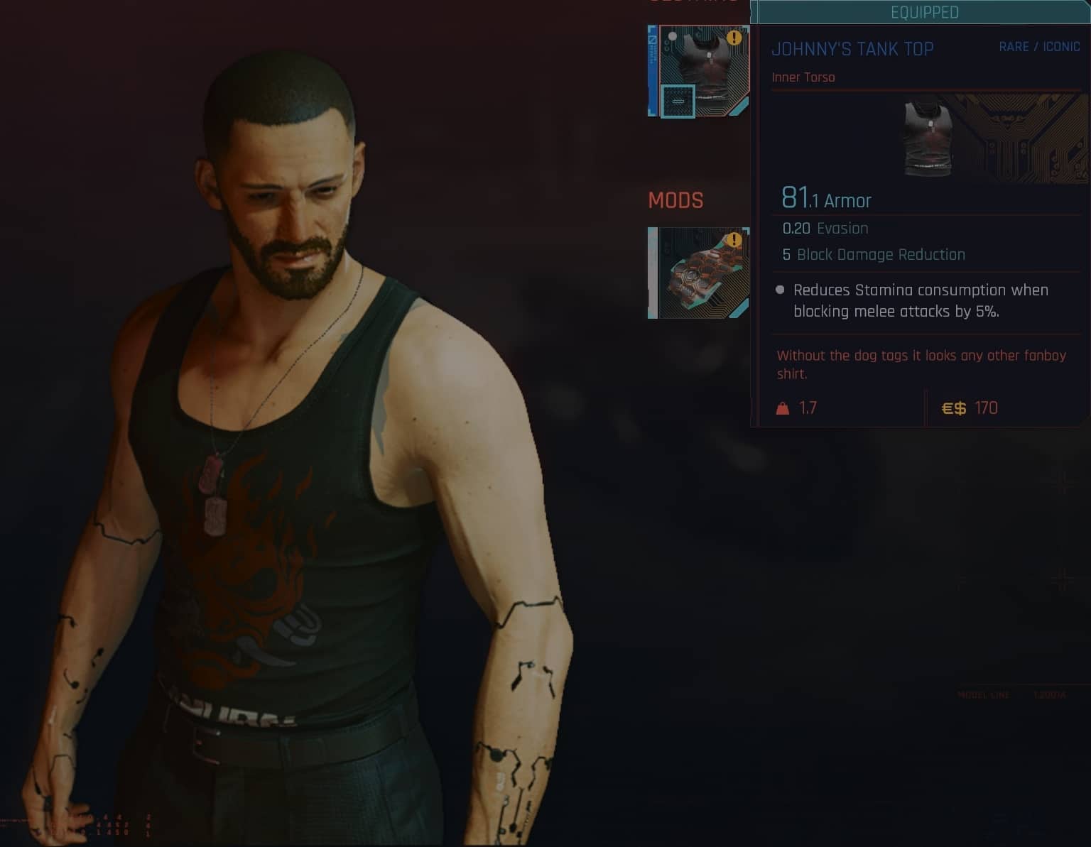 Johnny's Tank Top on Male V
