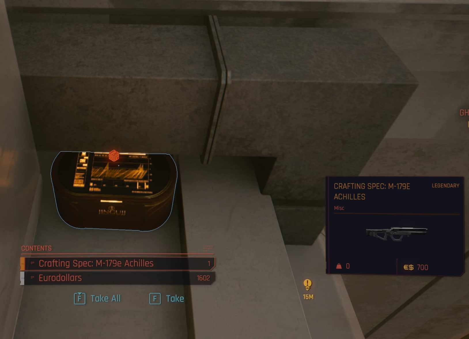 Loot Containers in Night City