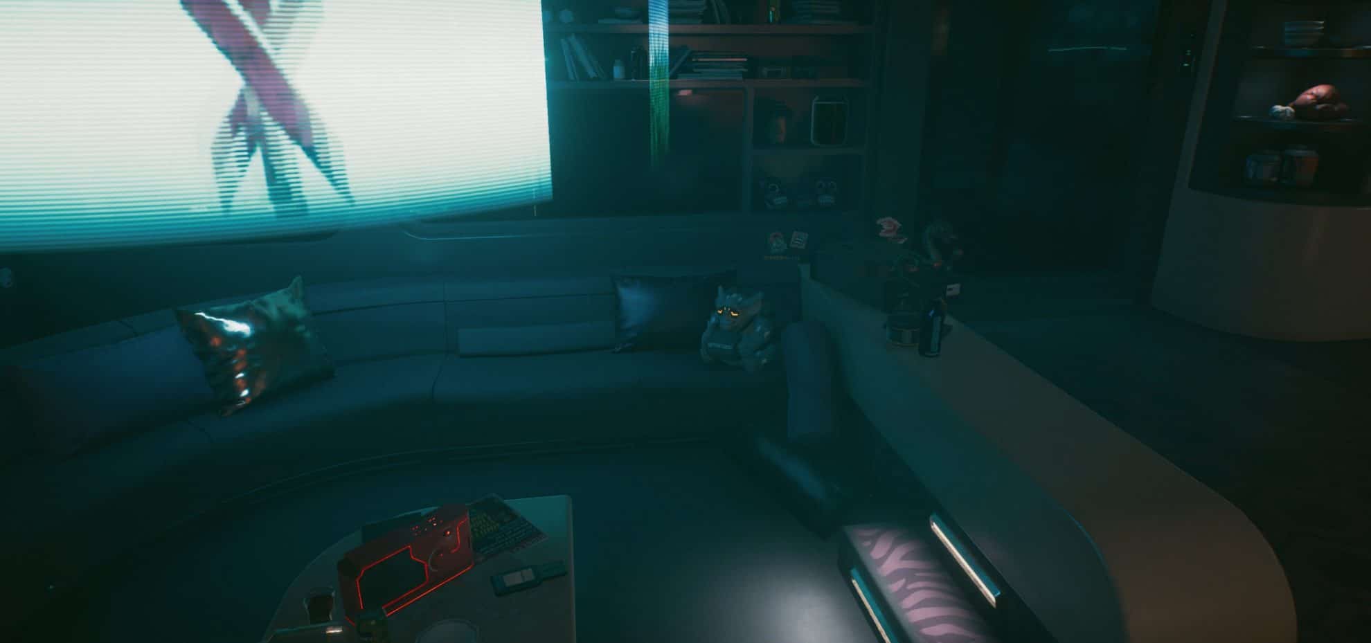 Shupe the Troll on the sofa - cyberpunk 2077 digital goodies