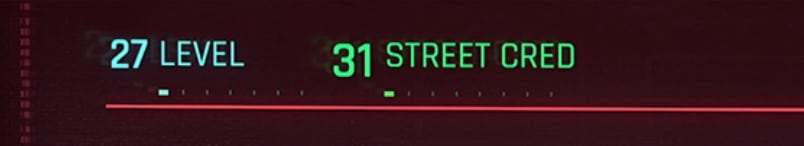 Street Cred Meter and bar