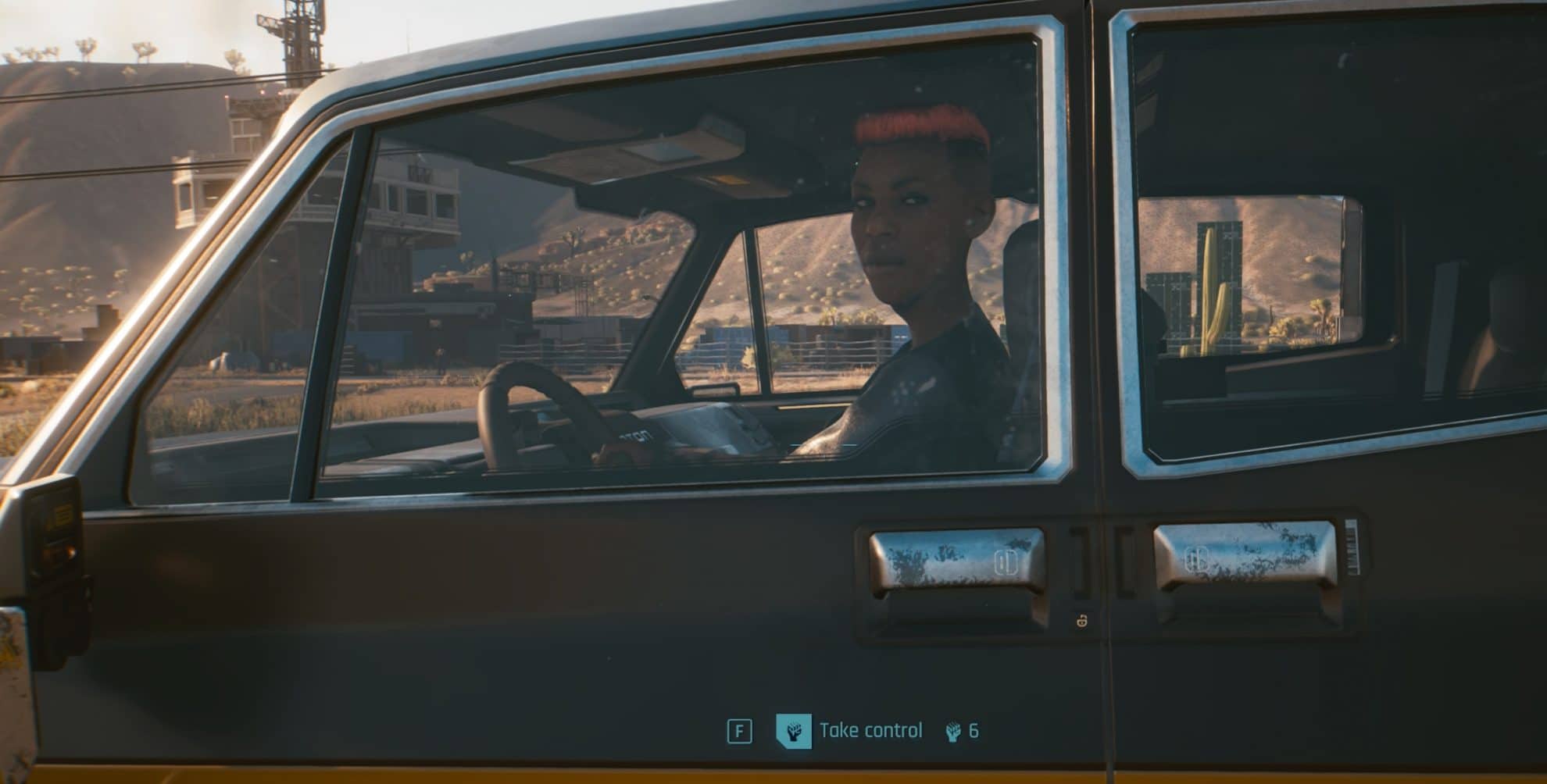 Take Control feature for taking cars in Cyberpunk 2077