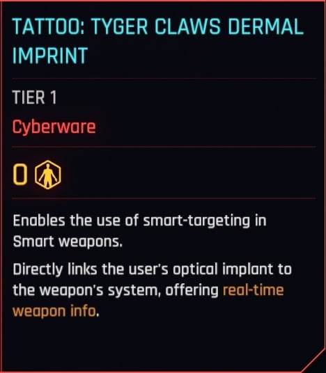 Tatoo Tyger Claws Dermal Imprint