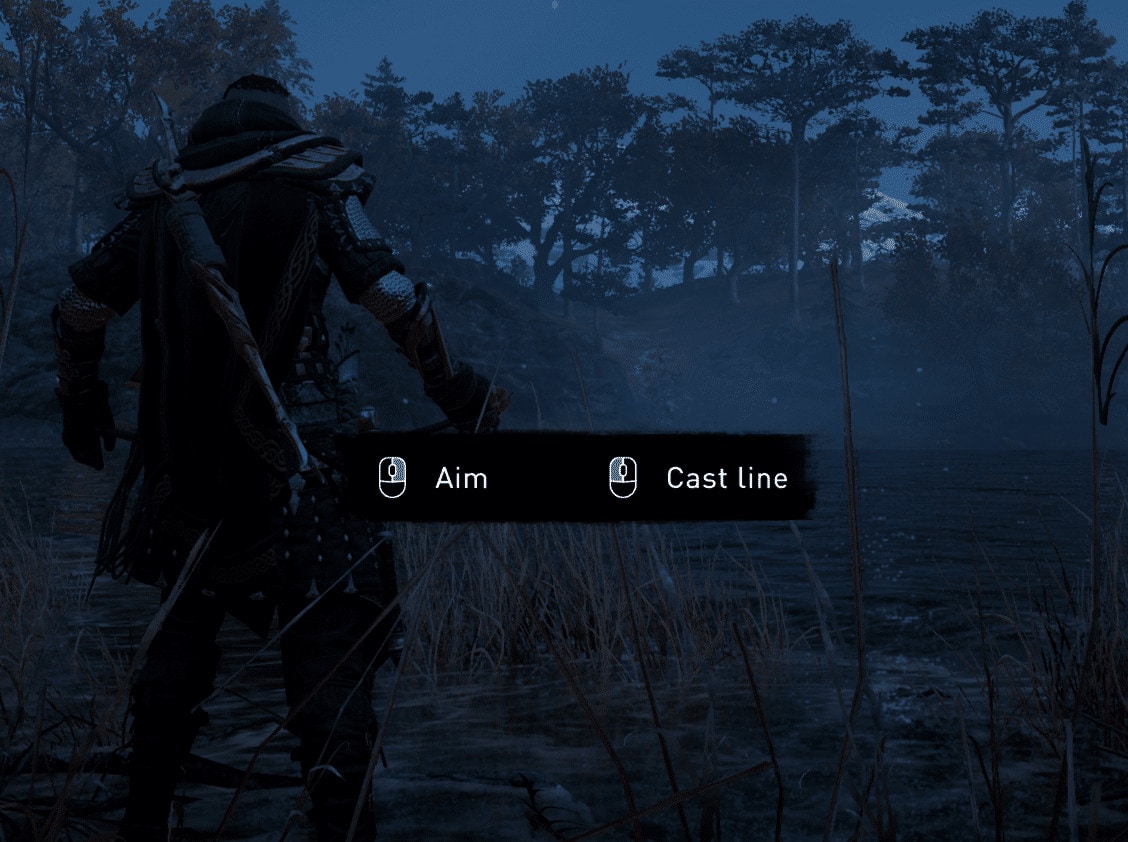 Aim your cast line and then catch the fish