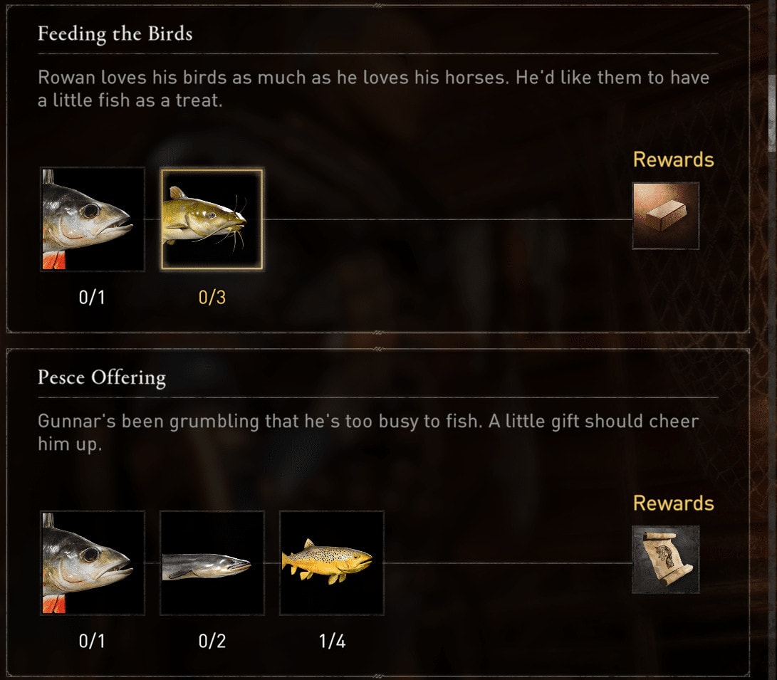 assassin's creed valhalla mini games fishing rewards