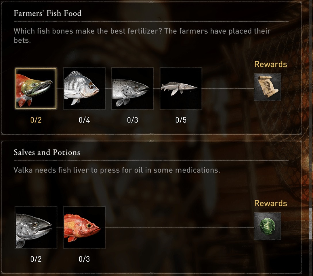 assassin's creed valhalla mini games fishing rewards