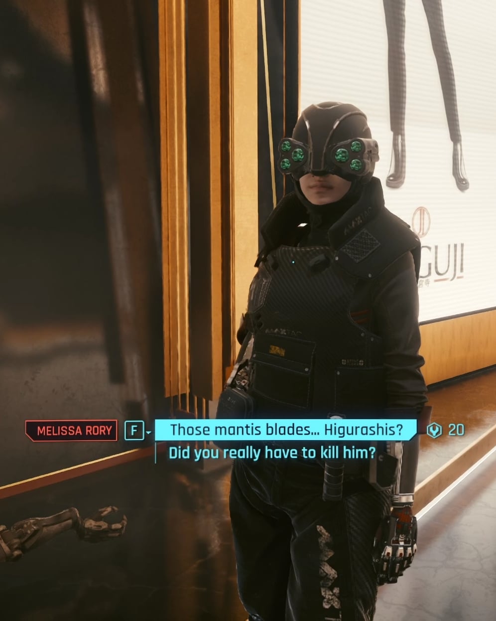 Ask Melisa about her Mantis Blades