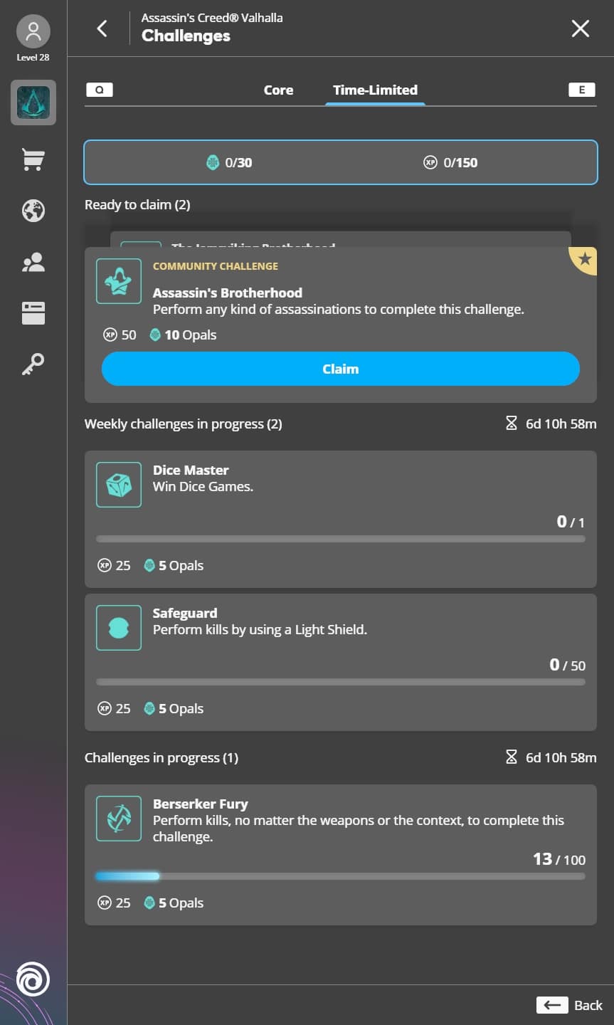 Assassin's Creed Valhalla Timed Challenges - Claim