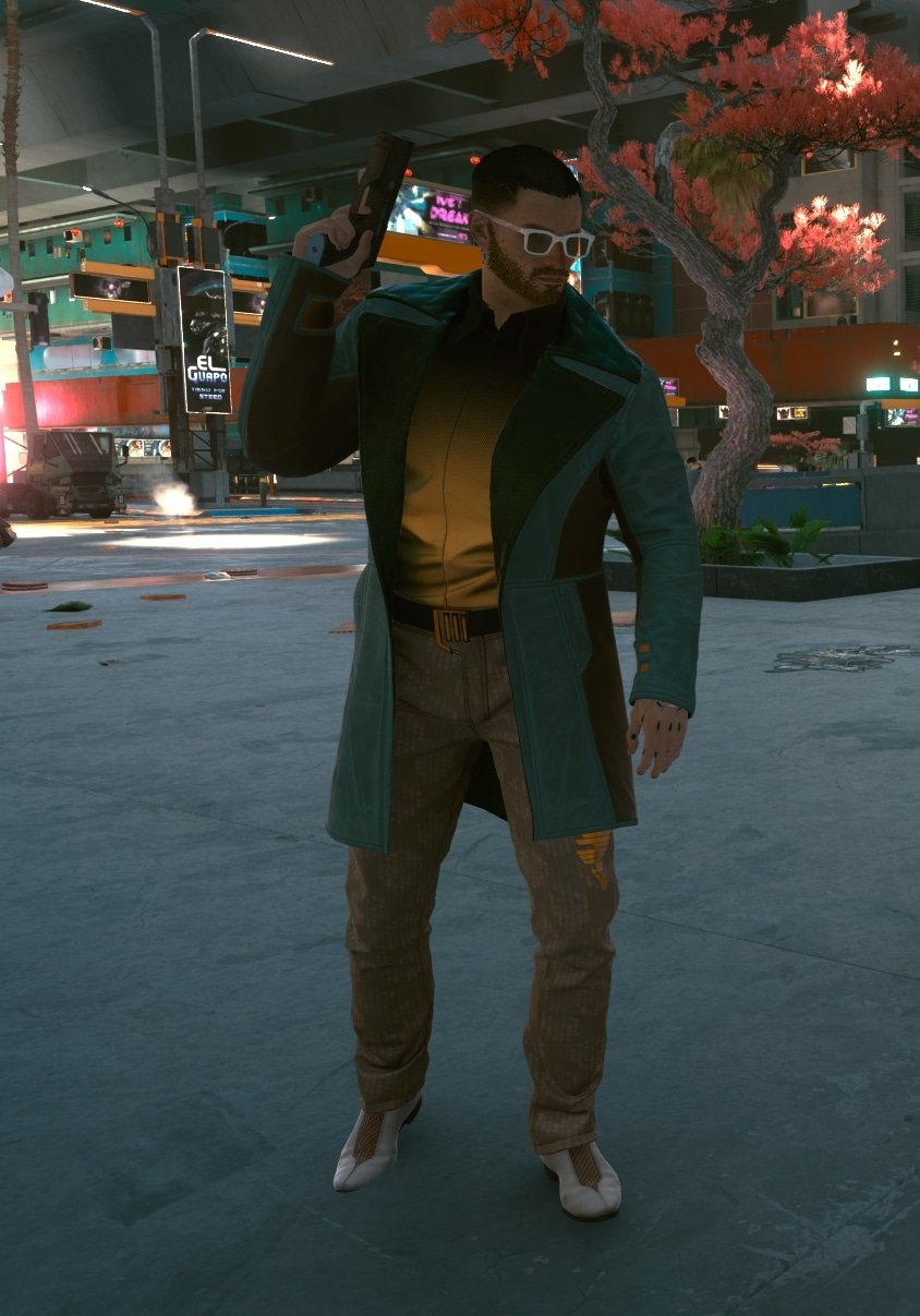 How to get the Legendary Fixer Armor Set in Cyberpunk 2077 - Male V appearance preview