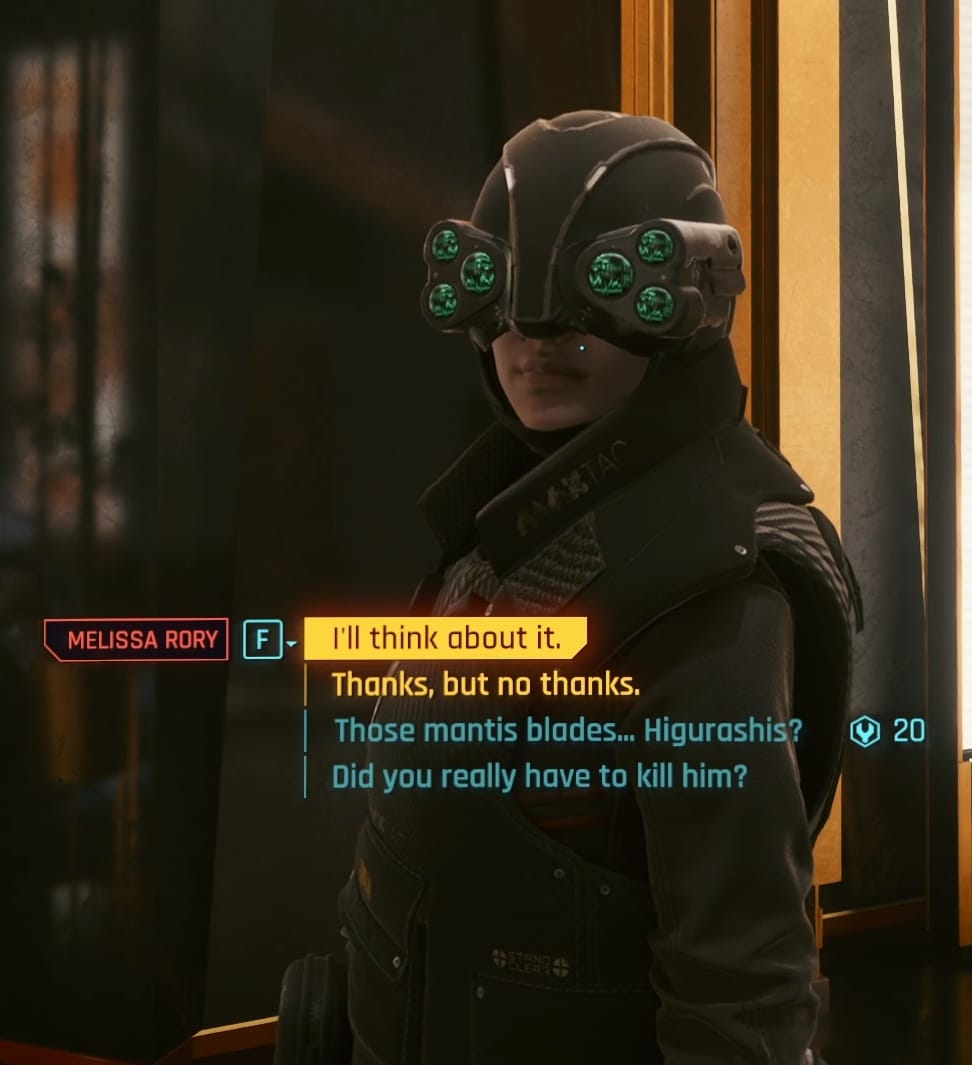 Melisa asks you to join MaxTac