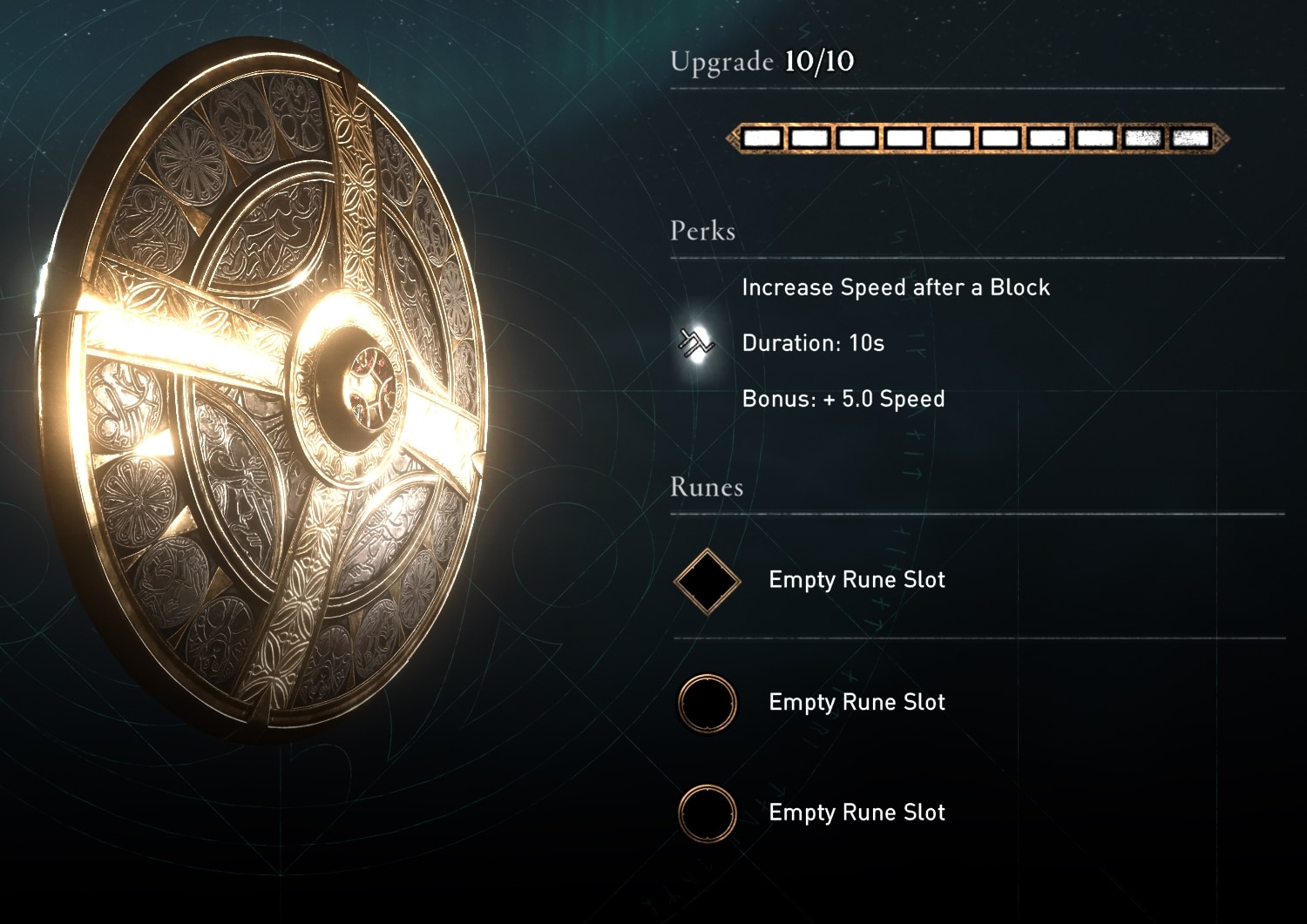 AC Valhalla Gilded Shield