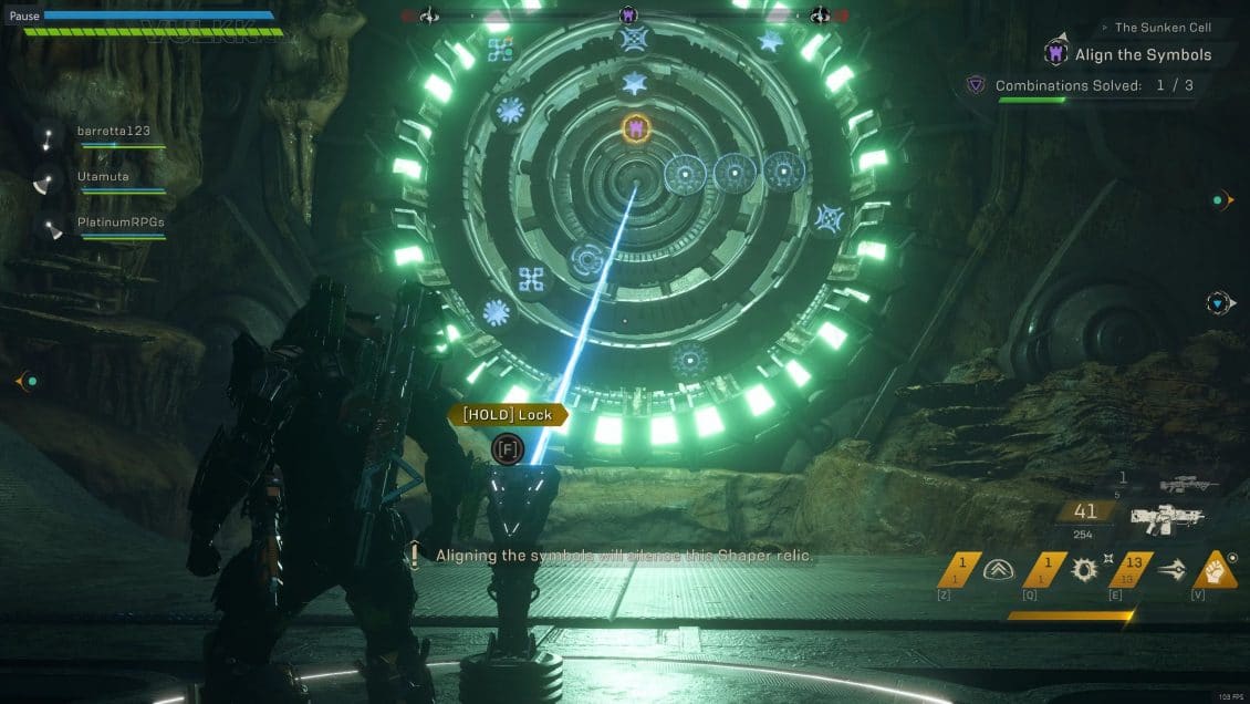 ANTHEM The Sunken Cell Stronghold - puzzle gameplay