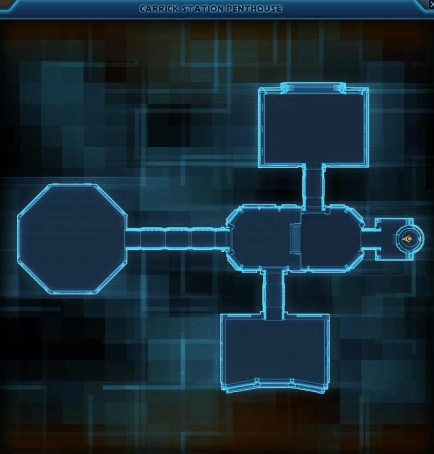 Carrick Station Penthouse Map - swtor 6.3 fleet strongholds