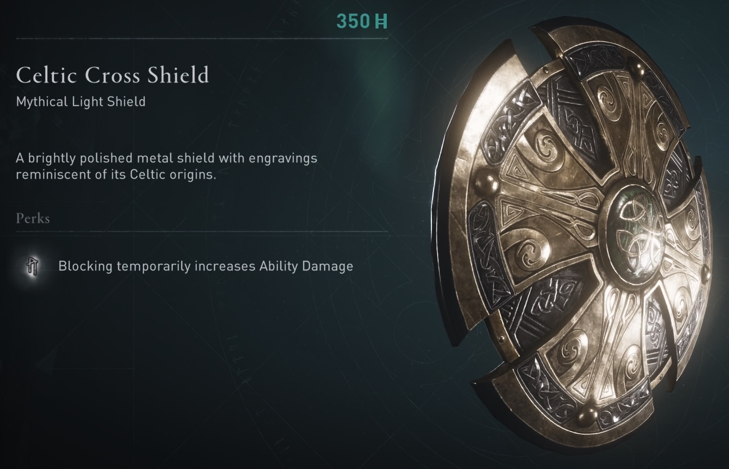Celtic Cross Shield Stats