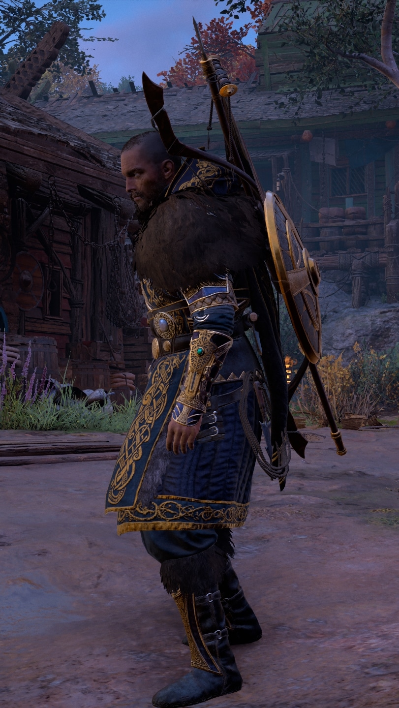 Hearthweru Armor Set, Bannermen's Spear and Gilded Shield Overview