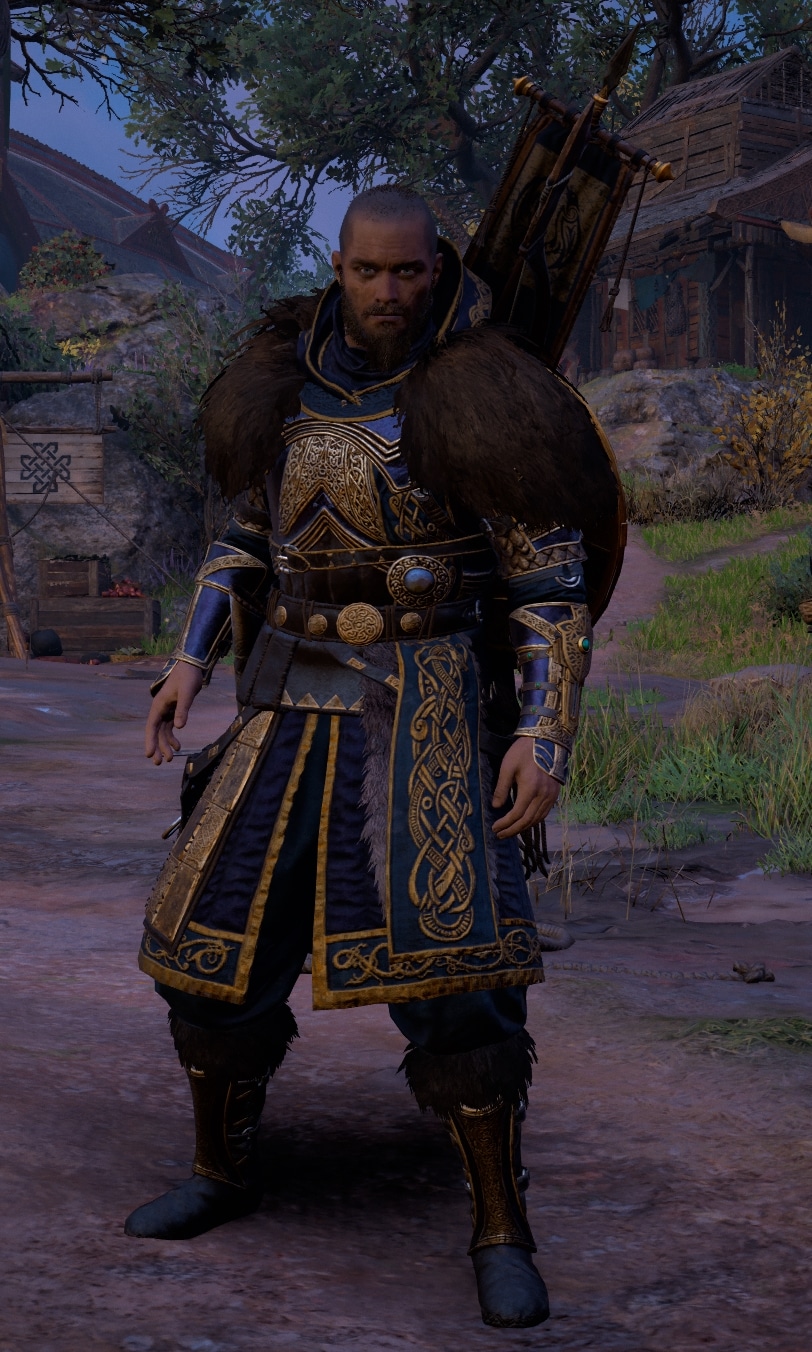 Hearthweru Armor Set, Bannermen's Spear and Gilded Shield Overview