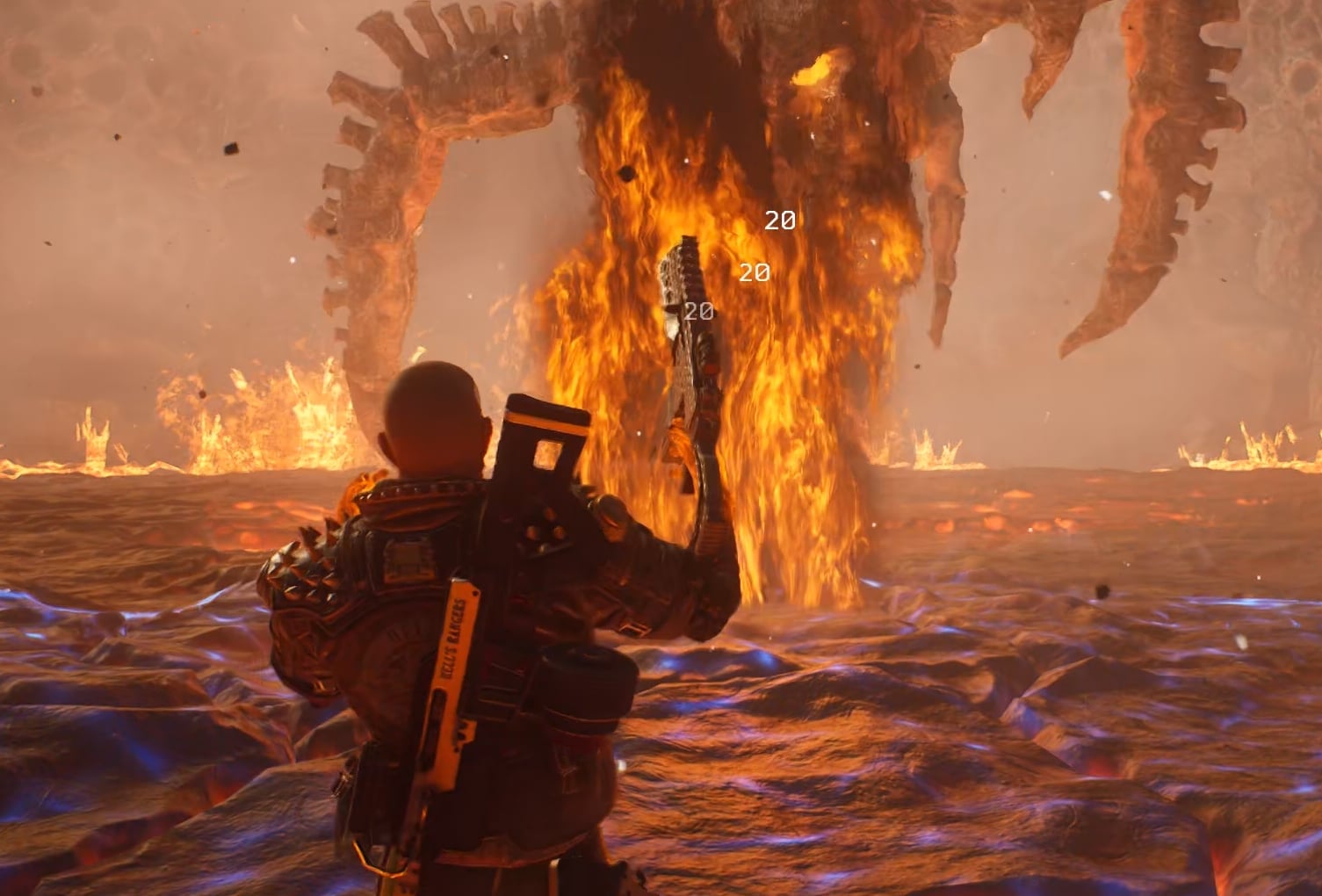 How to Defeat the Molten Acari Boss Outriders - Targeted Leap Attack