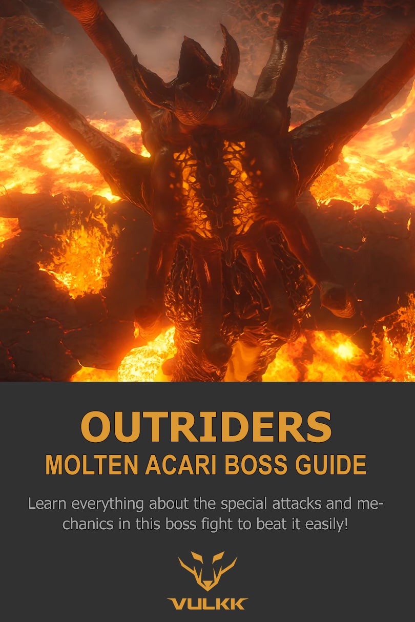 How to Defeat the Molten Acari in Outriders (Volcano Boss)