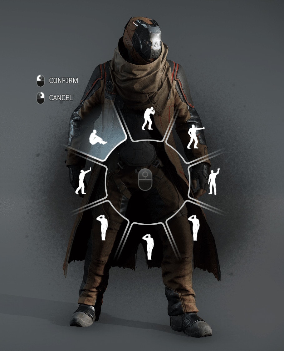 Outriders Emotes Wheel Preview