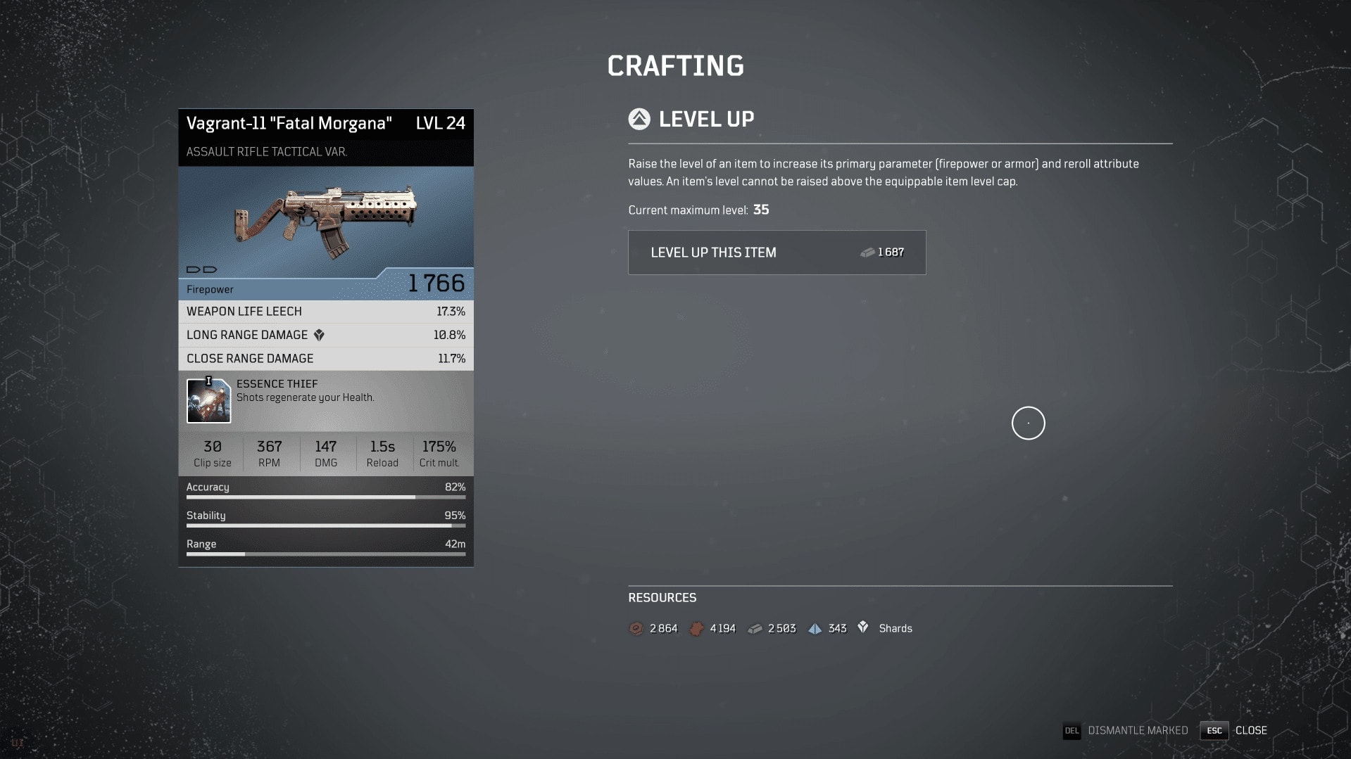 how gear works in outriders