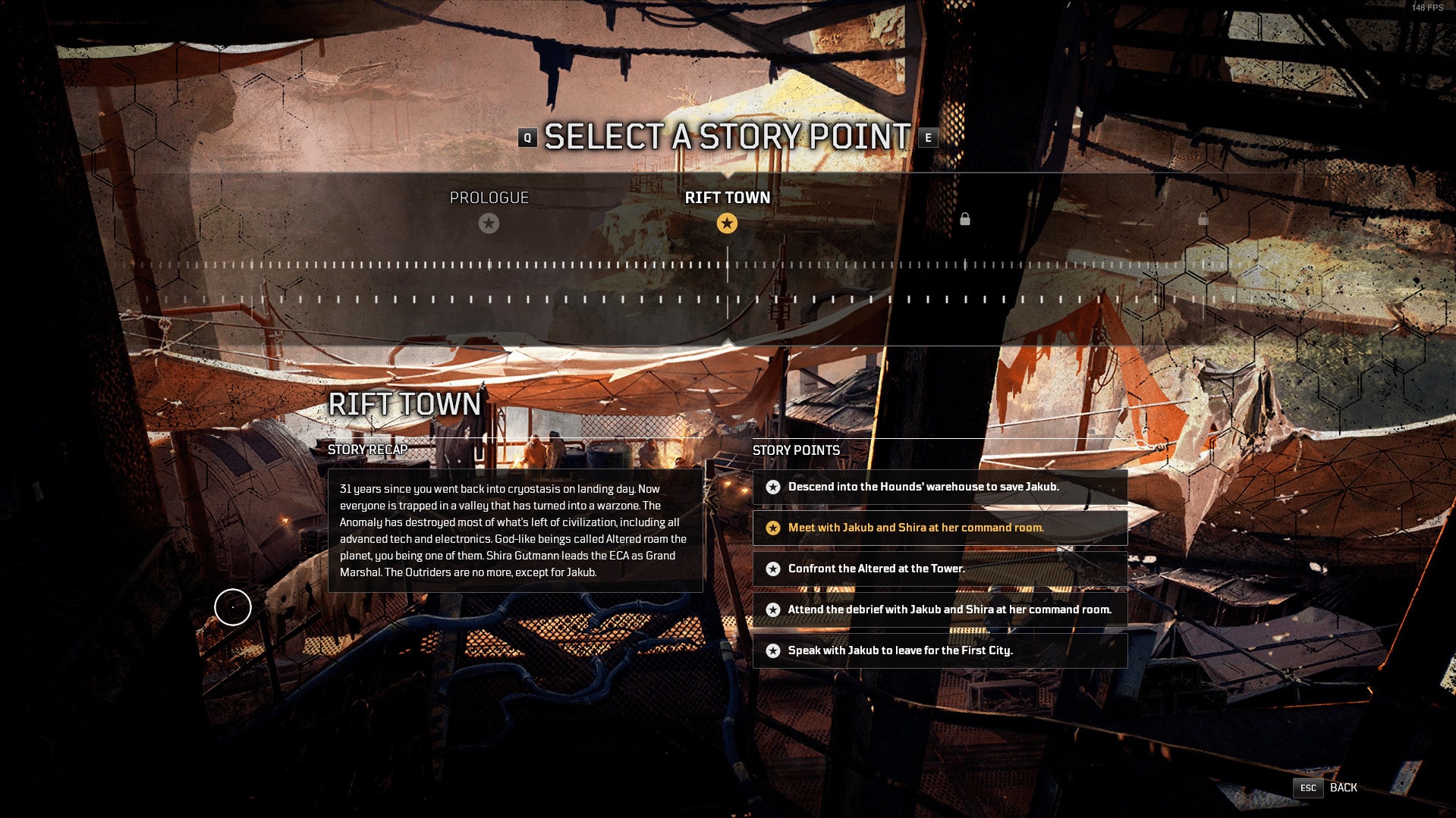 Outriders User Interface