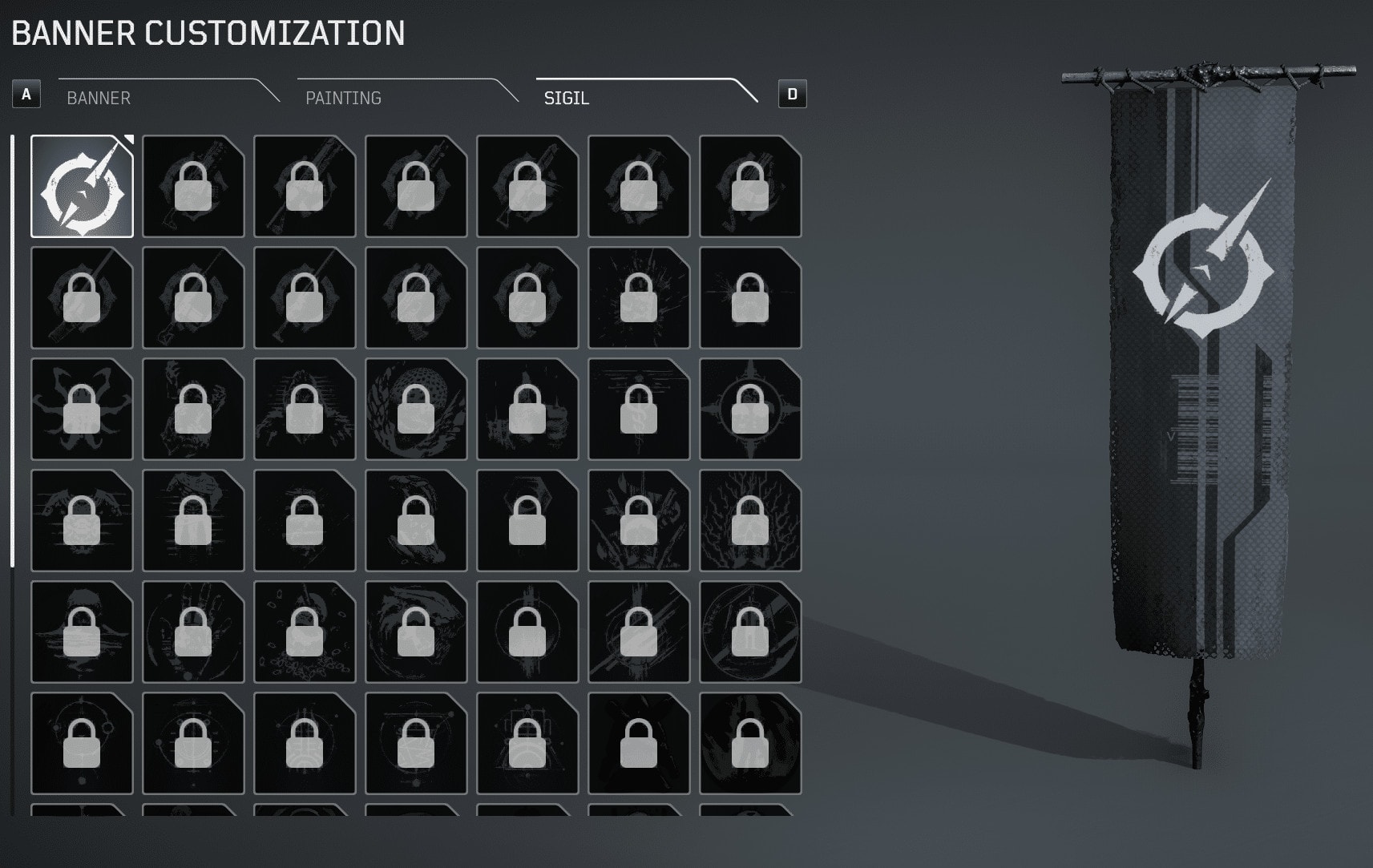 Outriders User Interface Guide - Customization Menu - Banner