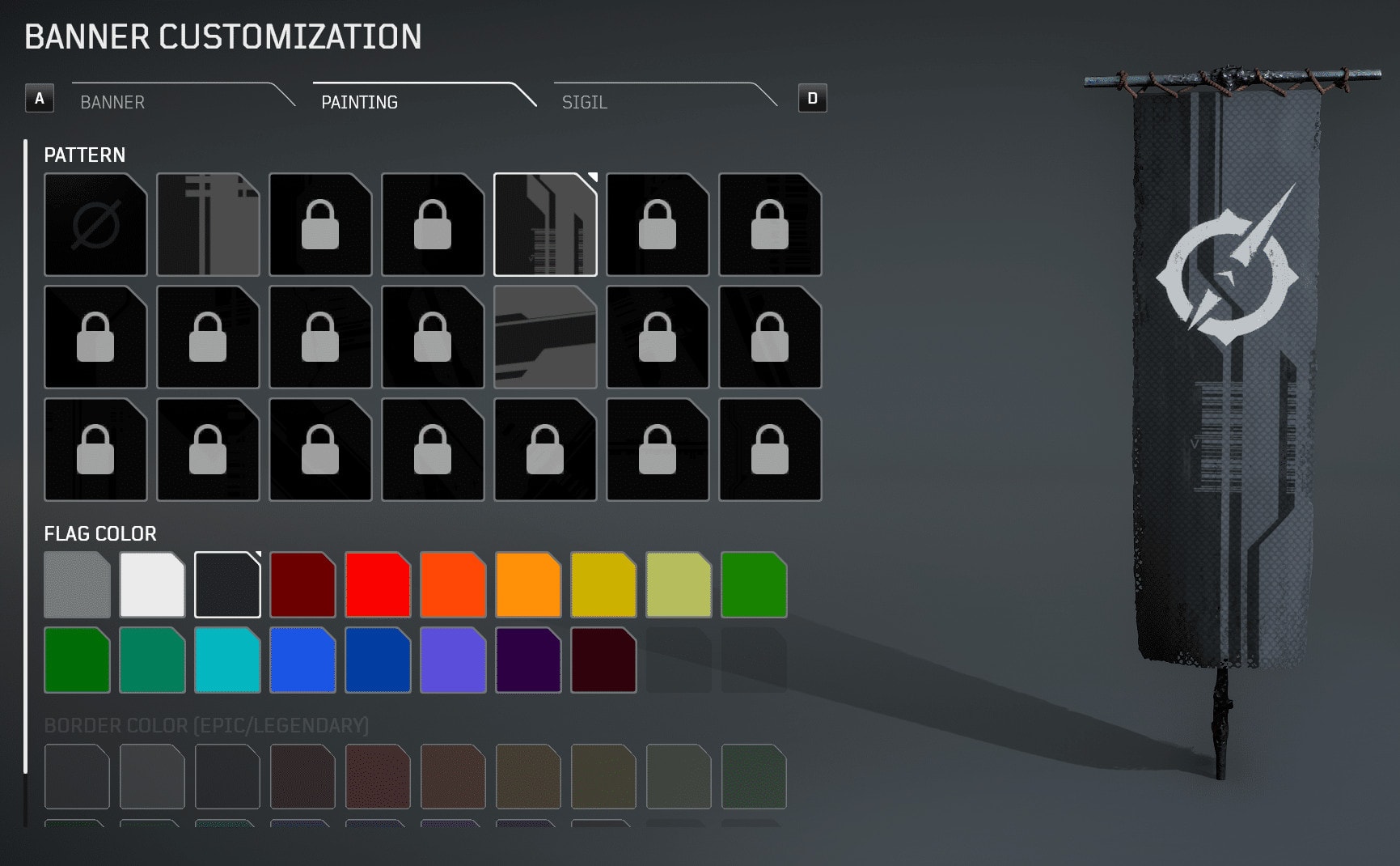 Outriders User Interface Guide - Customization Menu - Banner