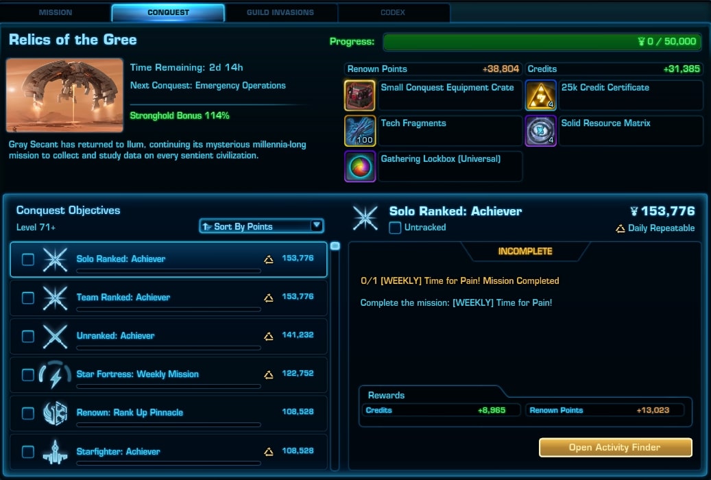 SWTOR Update 6.2.1 Guild Conquest Changes