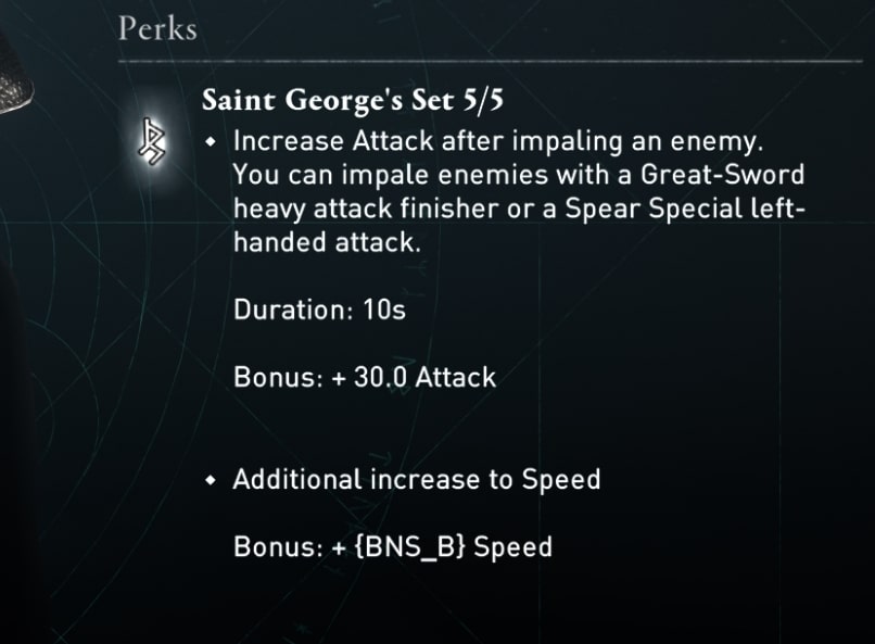 Saint George's Set Bonus