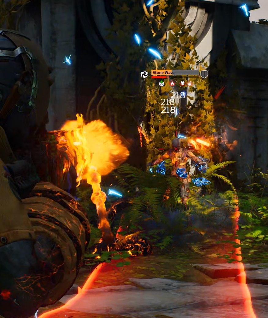 Stone Wave Attack animation