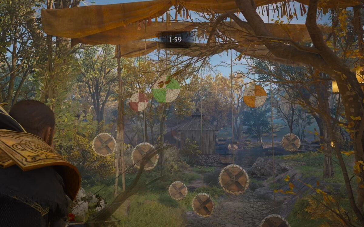 Twirling Targets AC Valhalla minigame