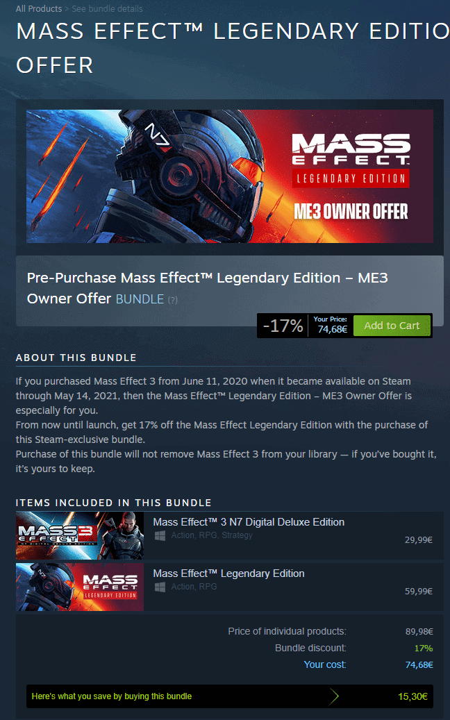 Mass Effect Legendary Edition