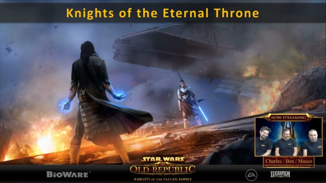 swtor august producer live stream knights of the eternal throne