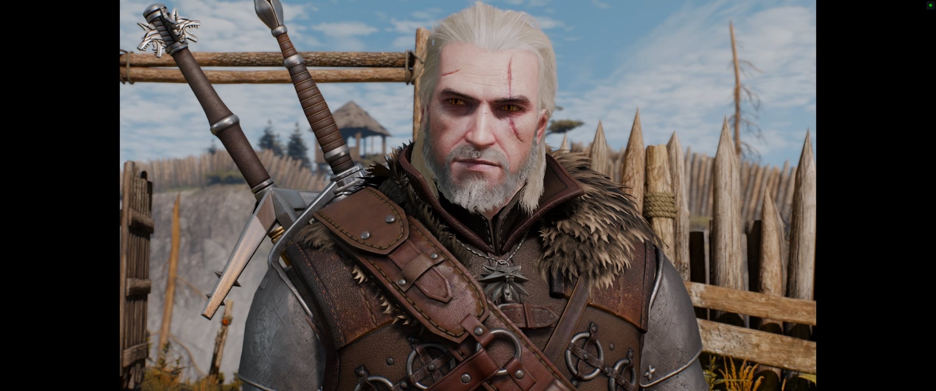 Witcher 3 Wild Hunt Next Gen Update Black Bars Fix for Ultrawide - BEFORE