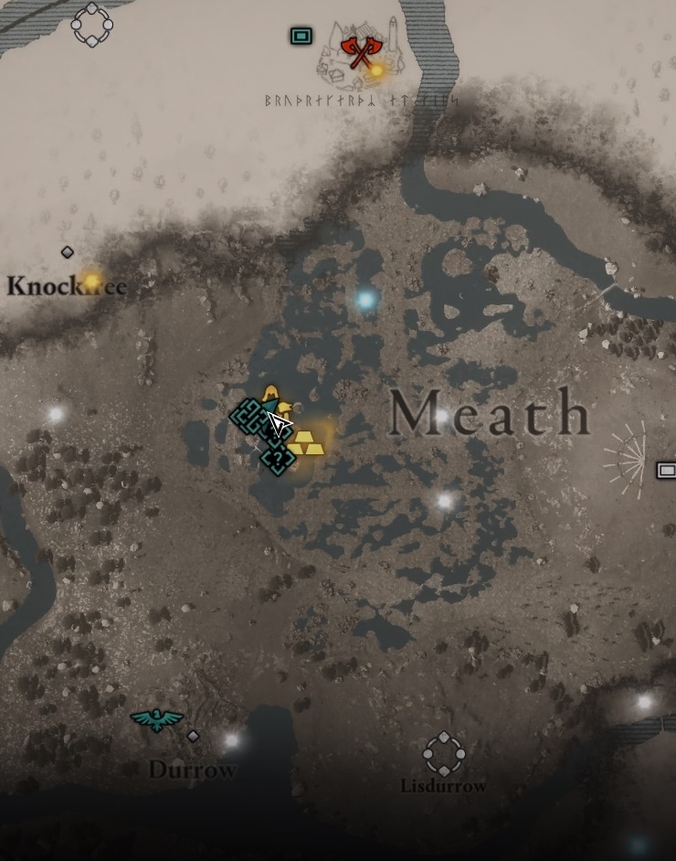 Celtic Bracers Map - Wrath of the Druids DLC AC Valhalla