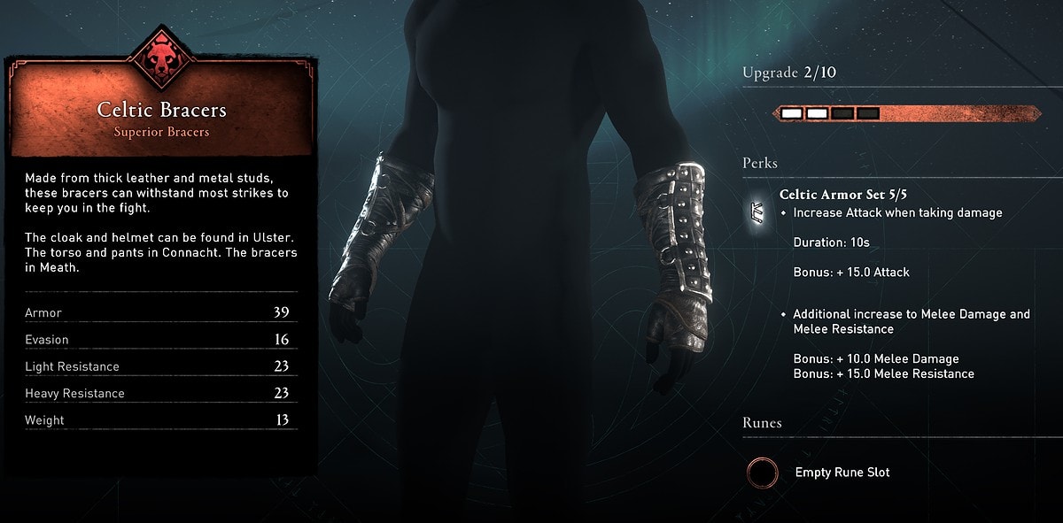 Celtic Bracers Stats - Wrath of the Druids DLC AC Valhalla