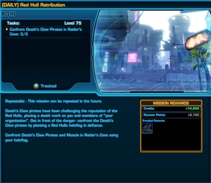 SWTOR Rishi Daily Missions